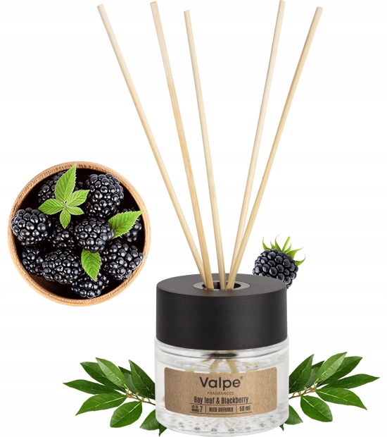 valpe dyfuzor zapachowy z patyczkami liść laurowy - jeżyna 50 ml dz50-325