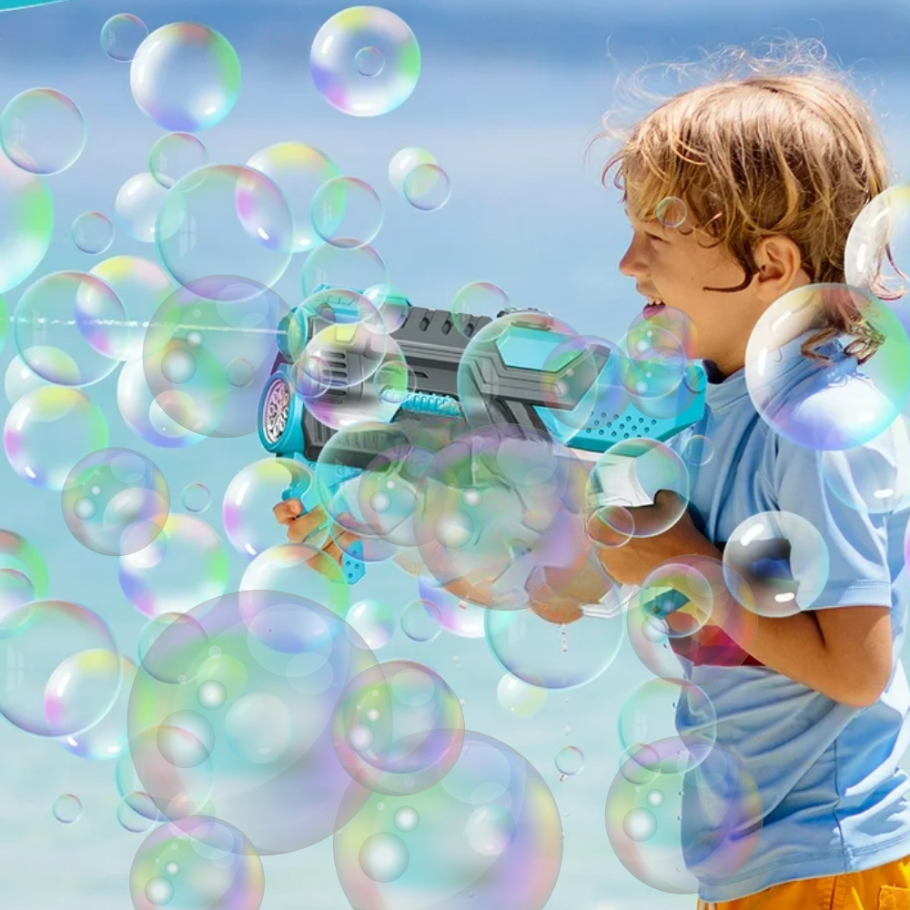 pistolet na bańki i wodę elektryczny automatyczny karabin wodny 2w1