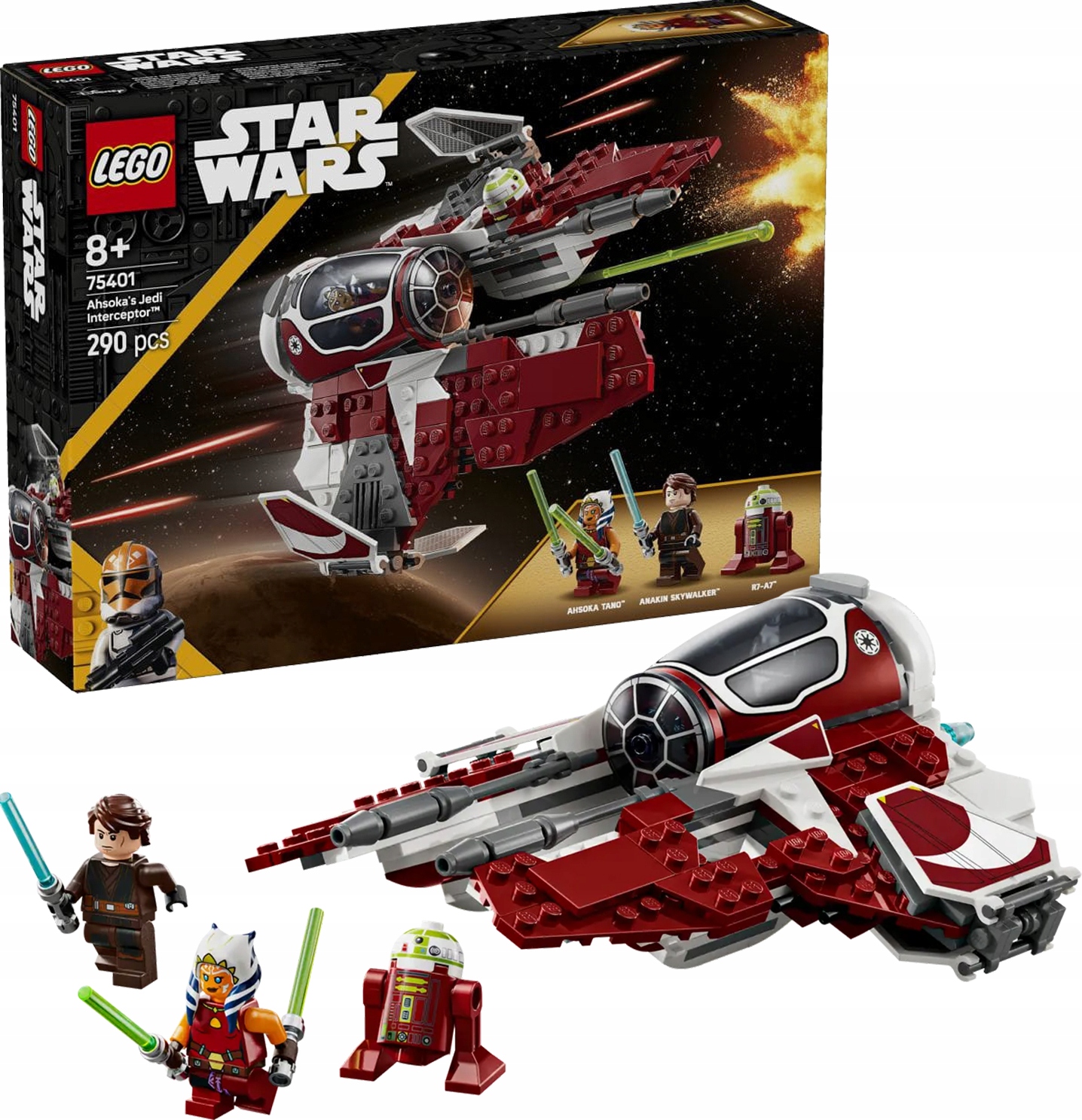 75401 - lego star wars - interceptor™ jedi ahsoki