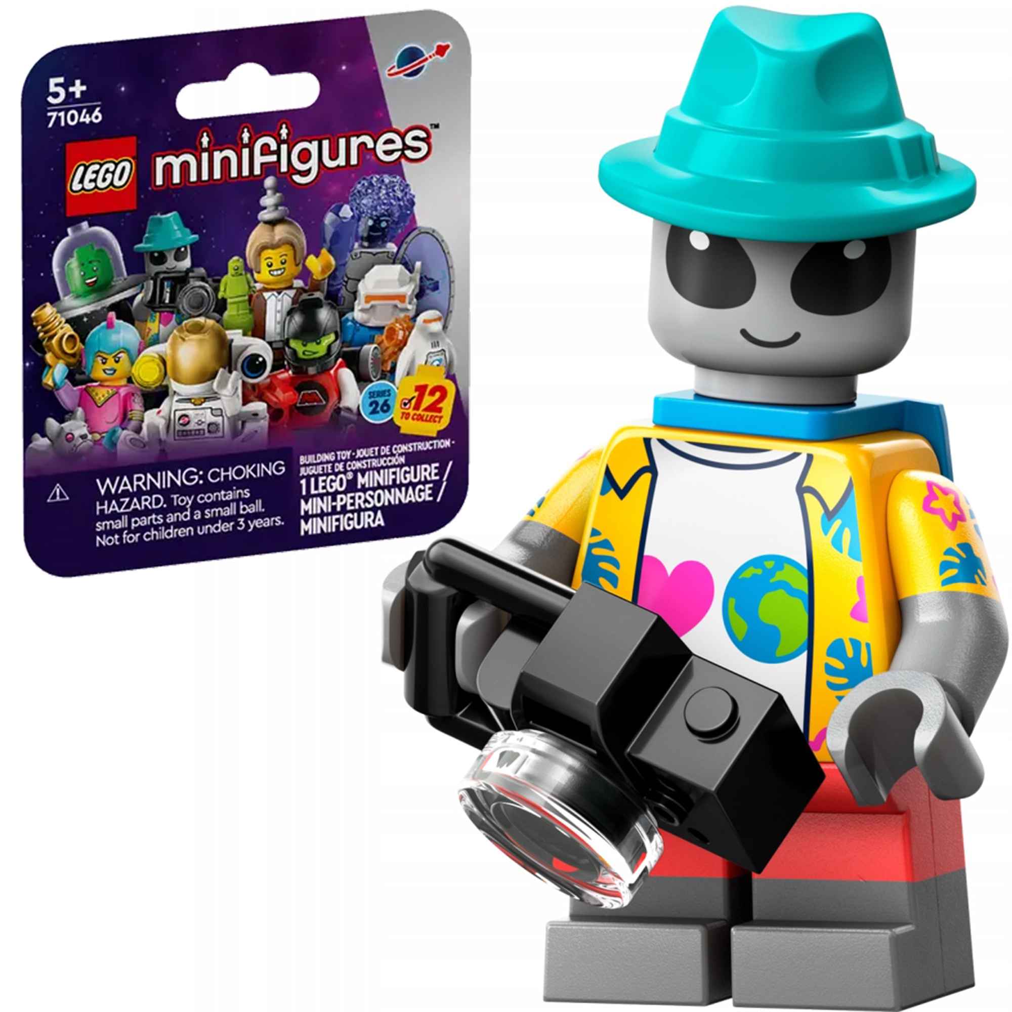 71046 - lego minifigures - kosmita-turysta col26-3 / kosmos seria 26