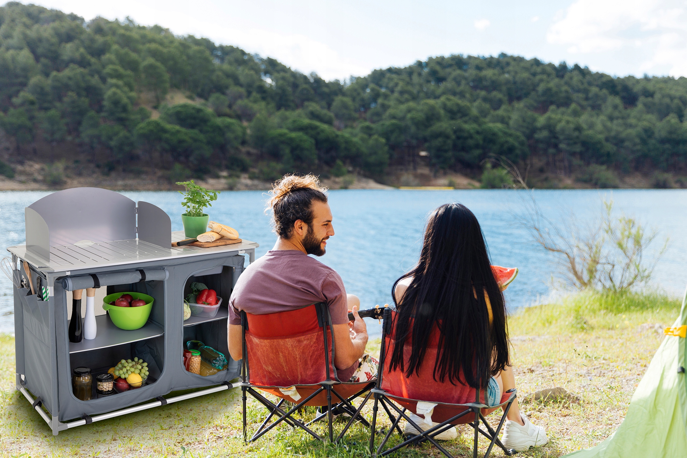 kuchnia turystyczna szafka stół składany ogrodowy torba kempingowy stolik