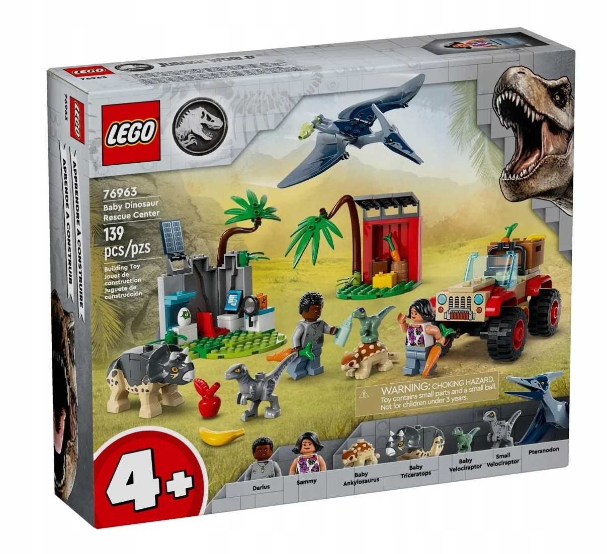 76963 - lego jurassic world - centrum ratunkowe dla małych dinozaurów