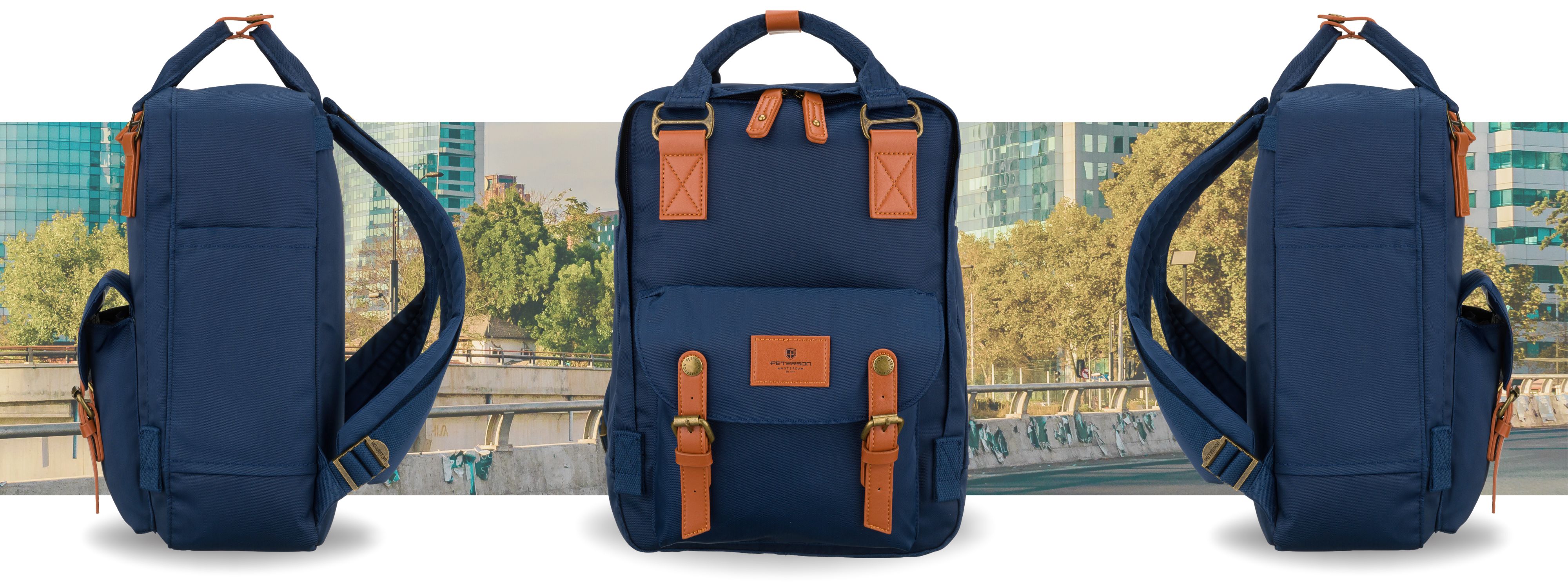 plecak ptn gamma-0374 navy-brown