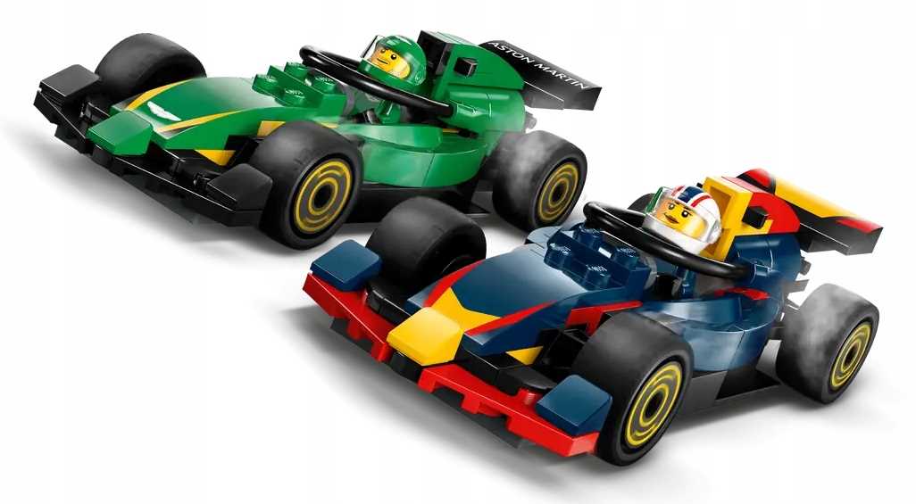 60445 - lego city - f1® ciężarówka z bolidami rb20 i amr24 f1®