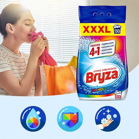 bryza 4w1 proszek color 8,45kg / 130 prań