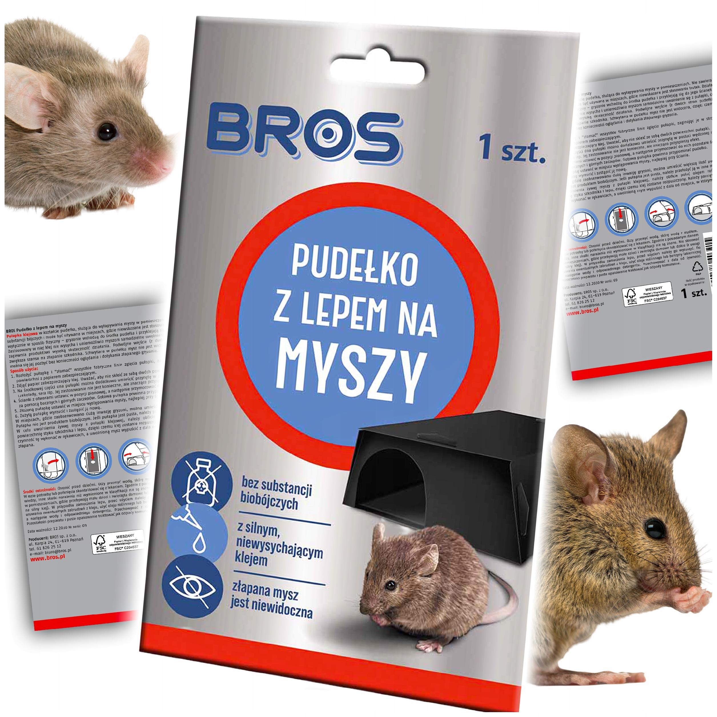 bros - pudełko z lepem na myszy