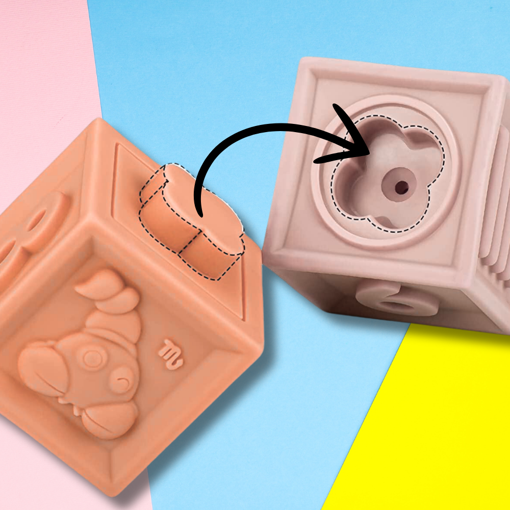 miękkie kreatywne klocki sensoryczne dla niemowląt dzieci funkcja gryzaka