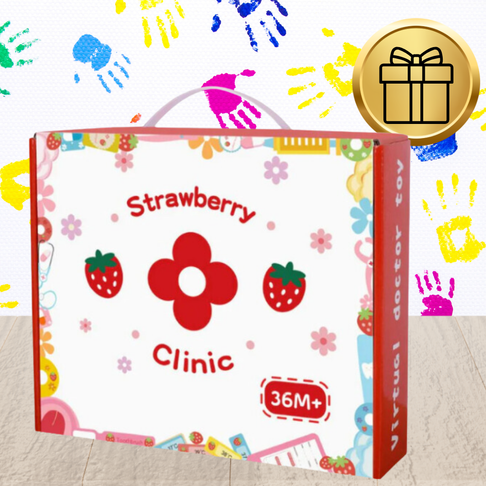 doktor drewniany zestaw lekarski lekarz stetoskop strój dla dzieci