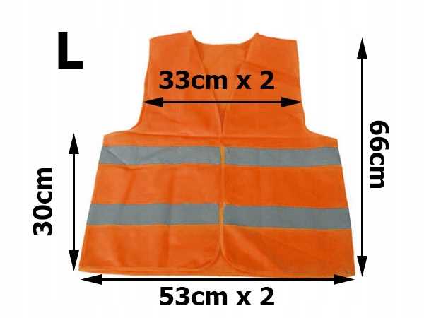 kamizelka odblaskowa pomarańczowa l