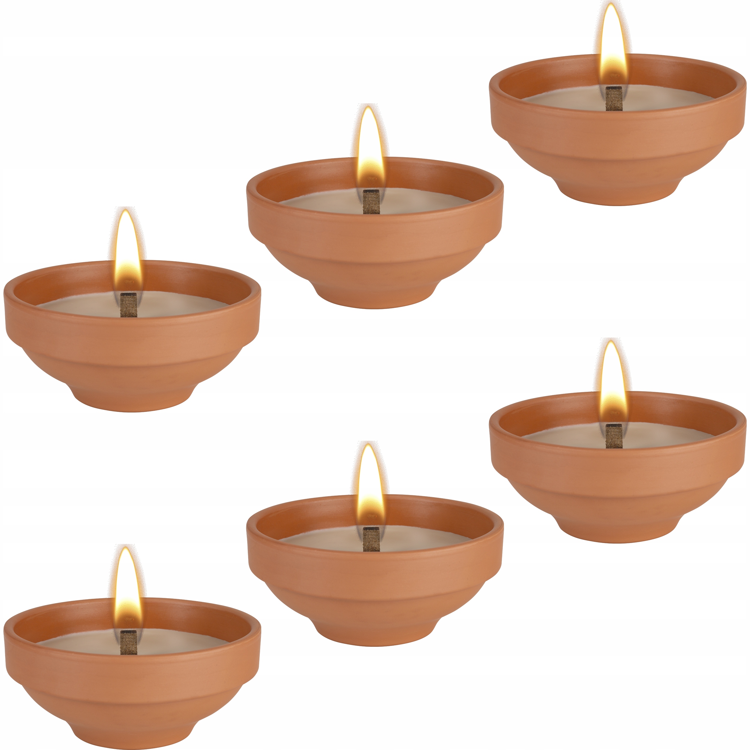 bispol - znicz ceramiczny otwarty c003 - 6 szt.