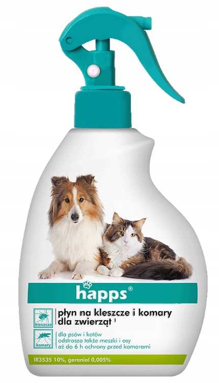 happs - płyn na kleszcze i komary dla zwierząt 200ml
