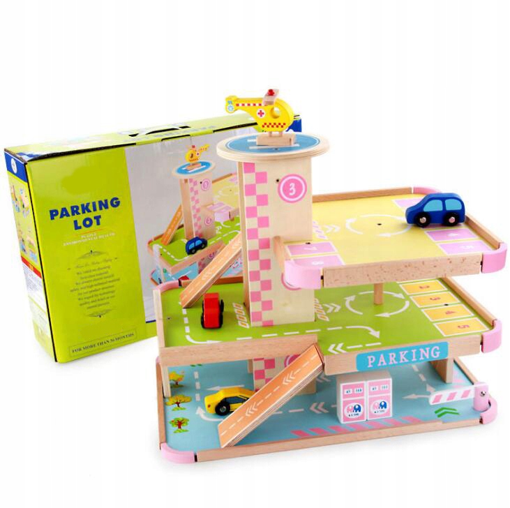 garaz parking z samochodami