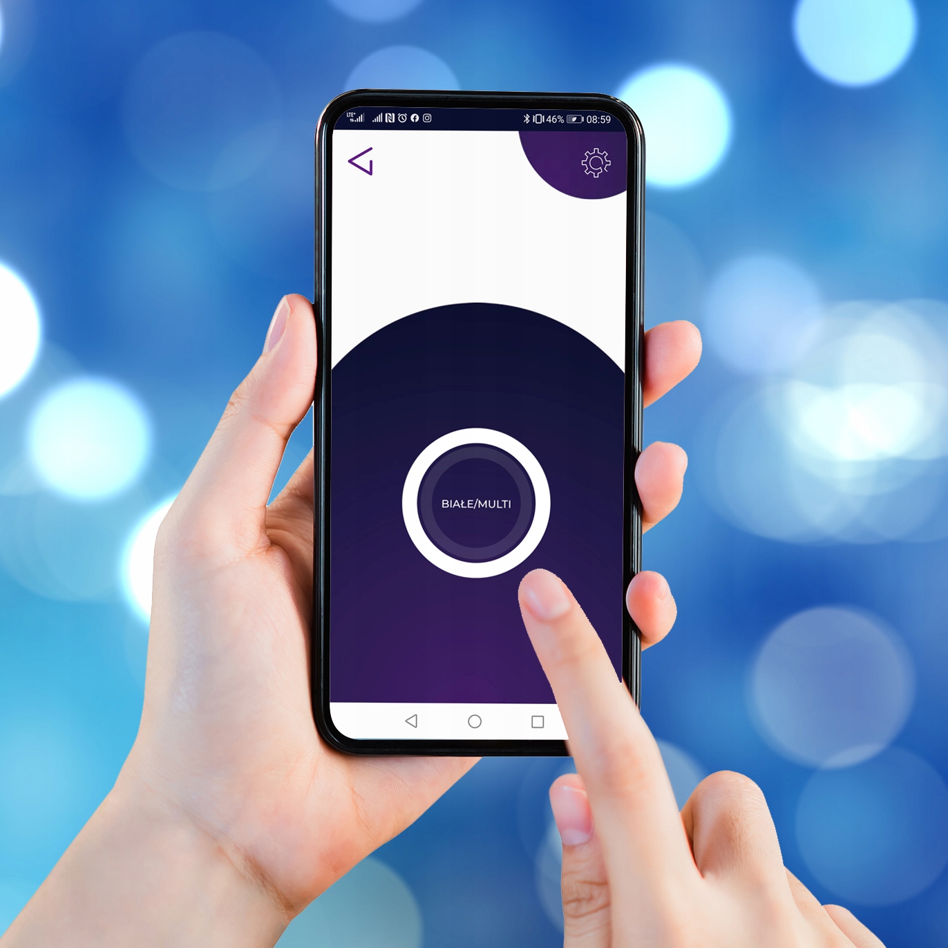 lampki 200led świąteczne białe sterowane telefonem na święta z aplikacją