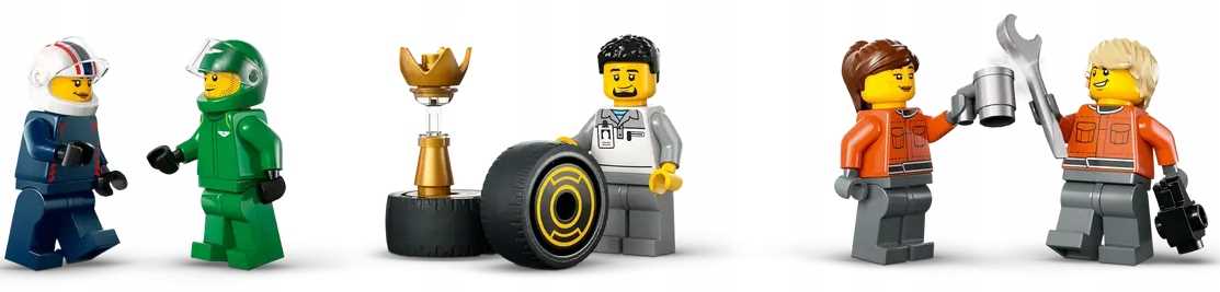 60445 - lego city - f1® ciężarówka z bolidami rb20 i amr24 f1®