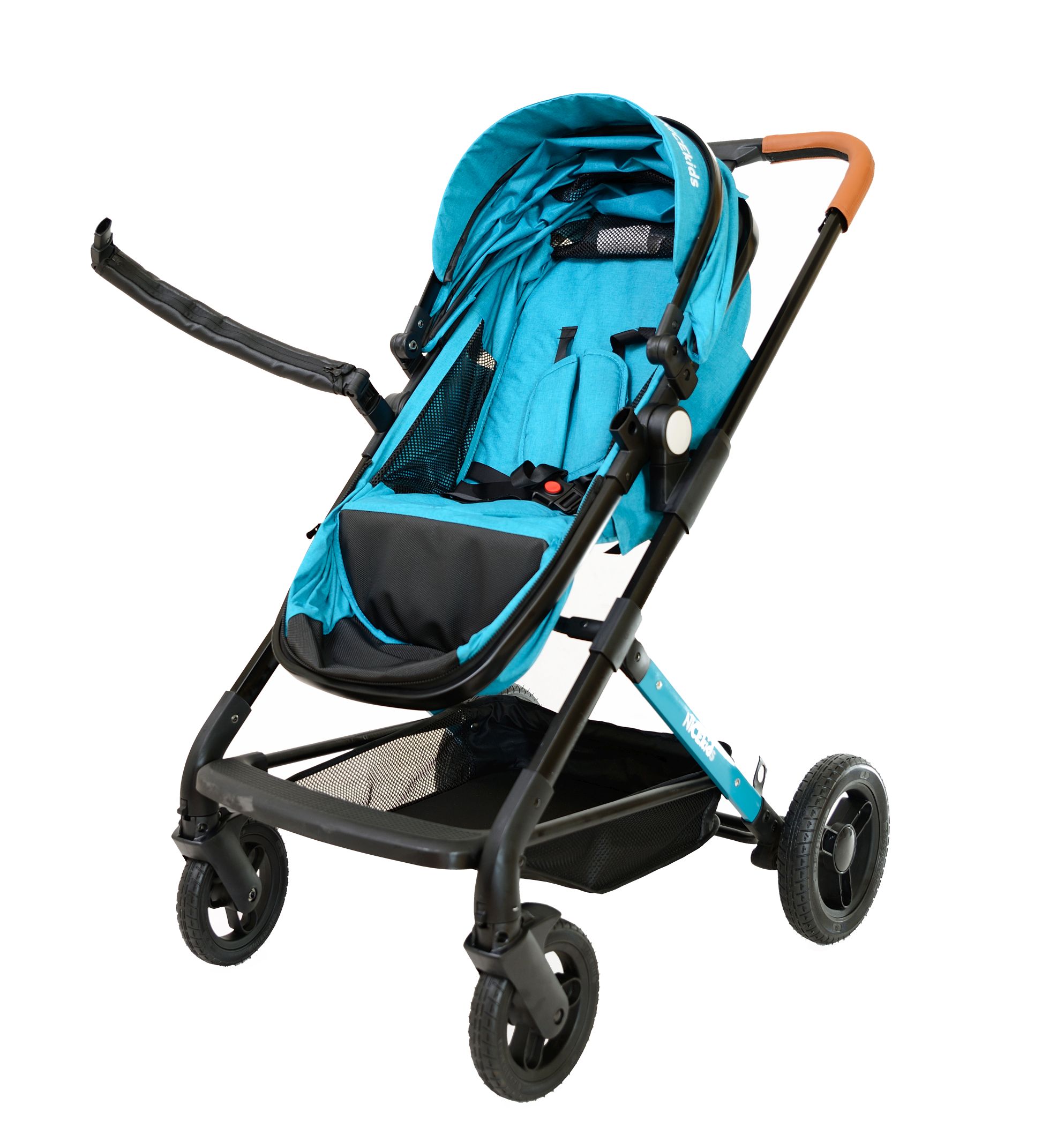 wózek dla dzieci aluminiowy 3w1 508 nicekids seledynowo czarny