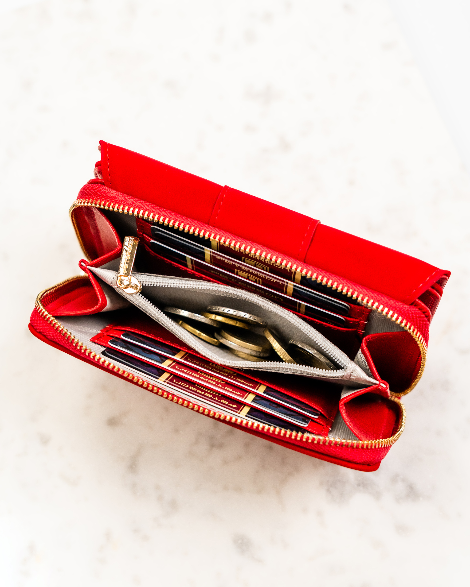 portfel damski eko ptn 0015-ji-9419 red