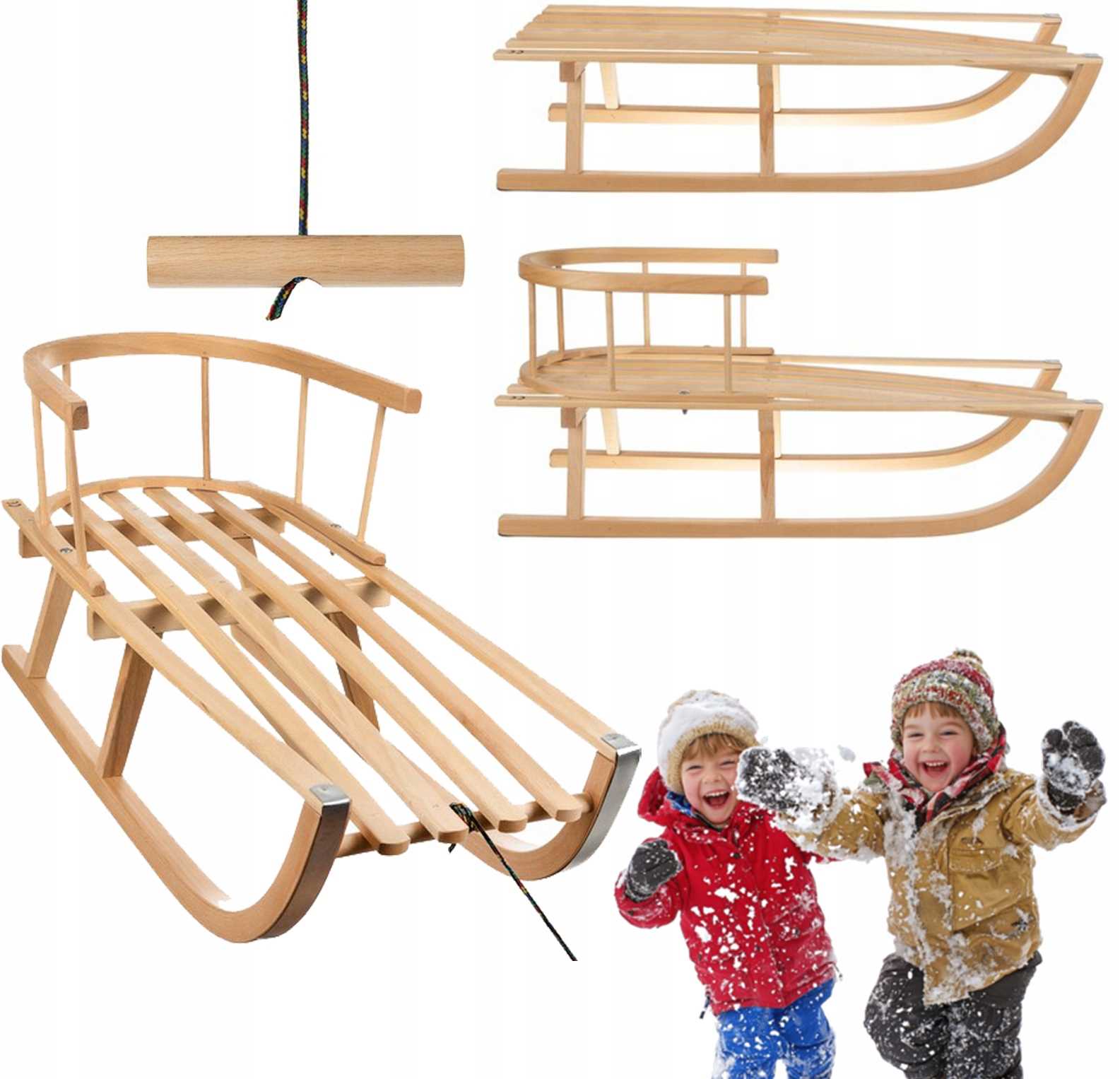 sanki drewniane pako 25217