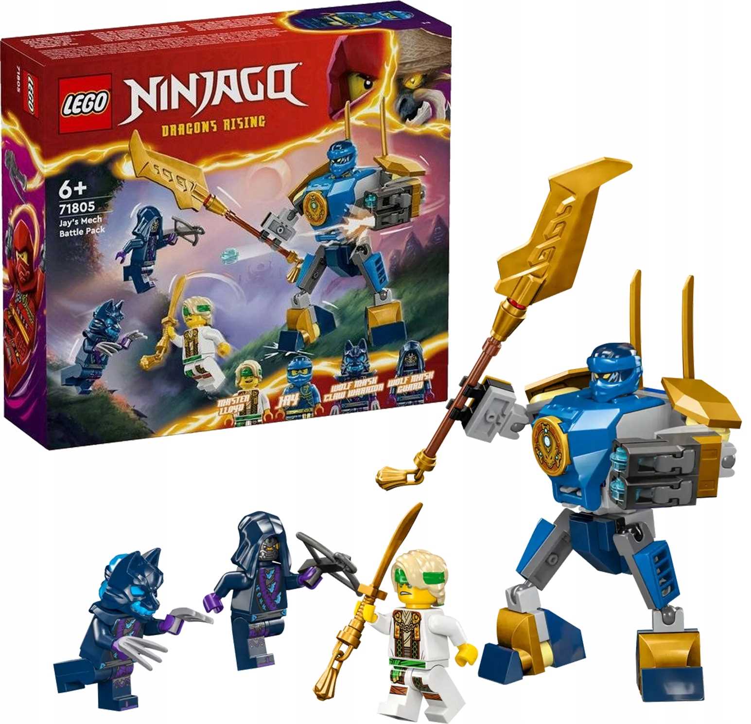 71805 - lego ninjago - zestaw bitewny z mechem jaya