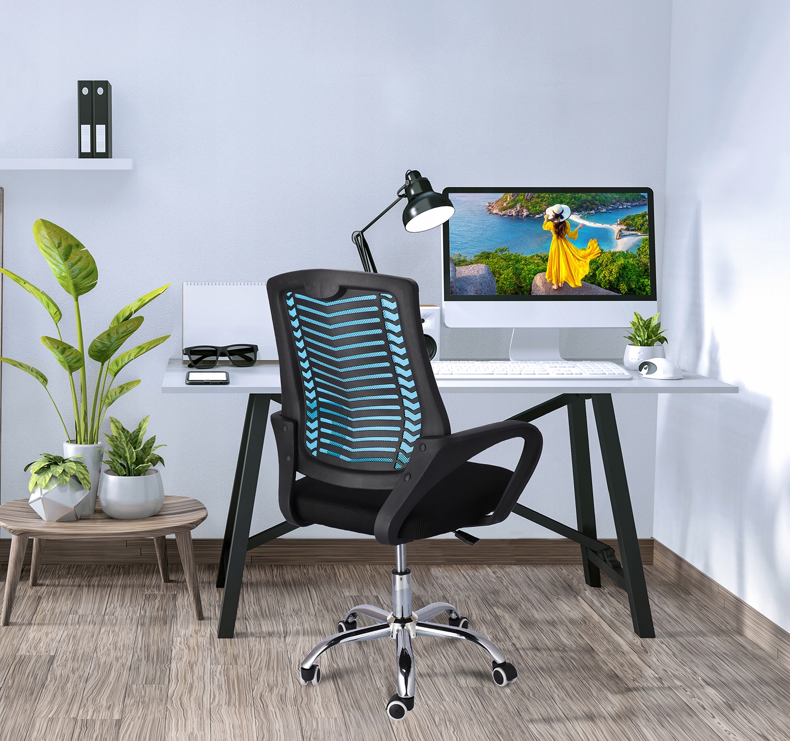 krzesło toledo niebieskie