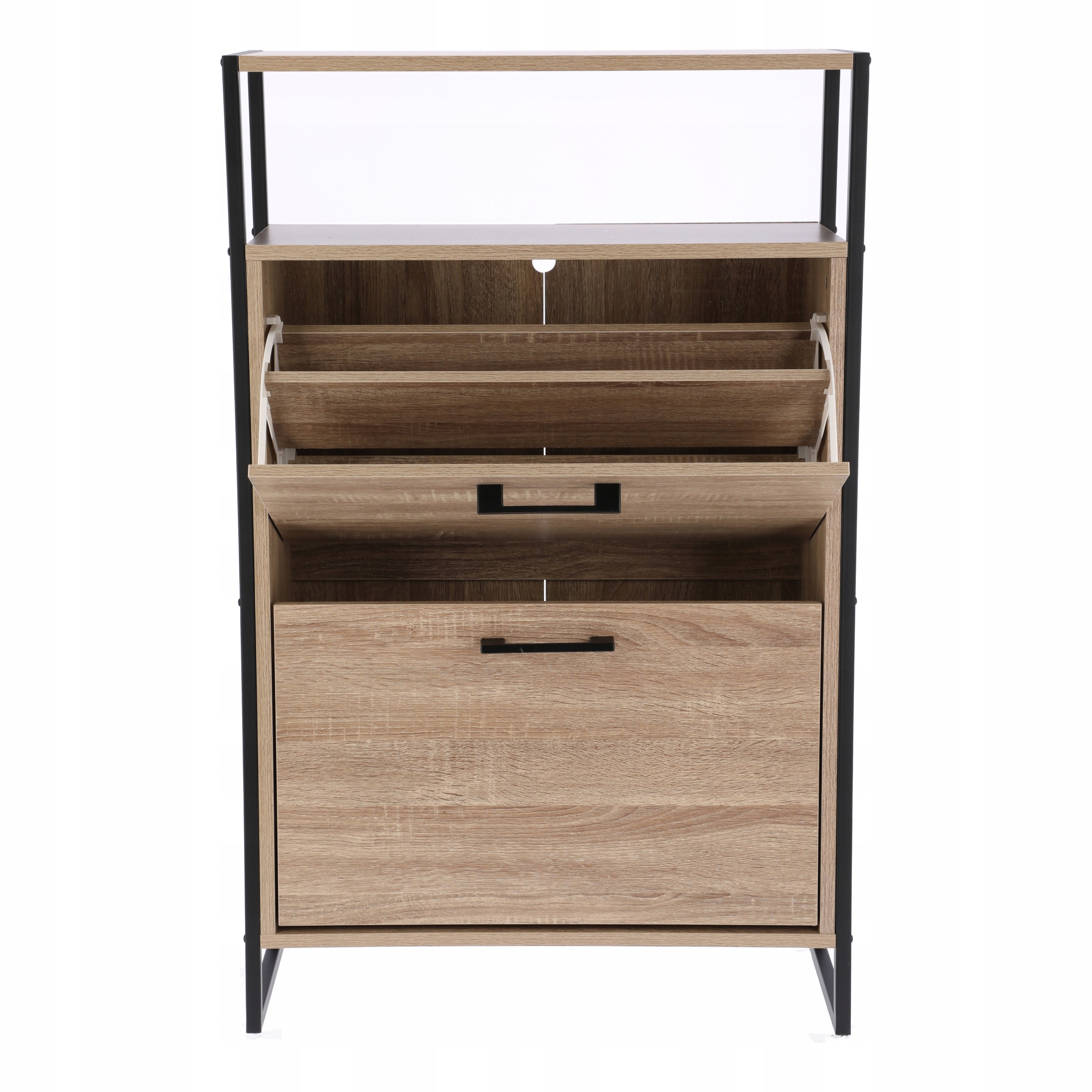 szafka na buty regał 2 komory obuwie komoda pojemna do przedpokoju loft