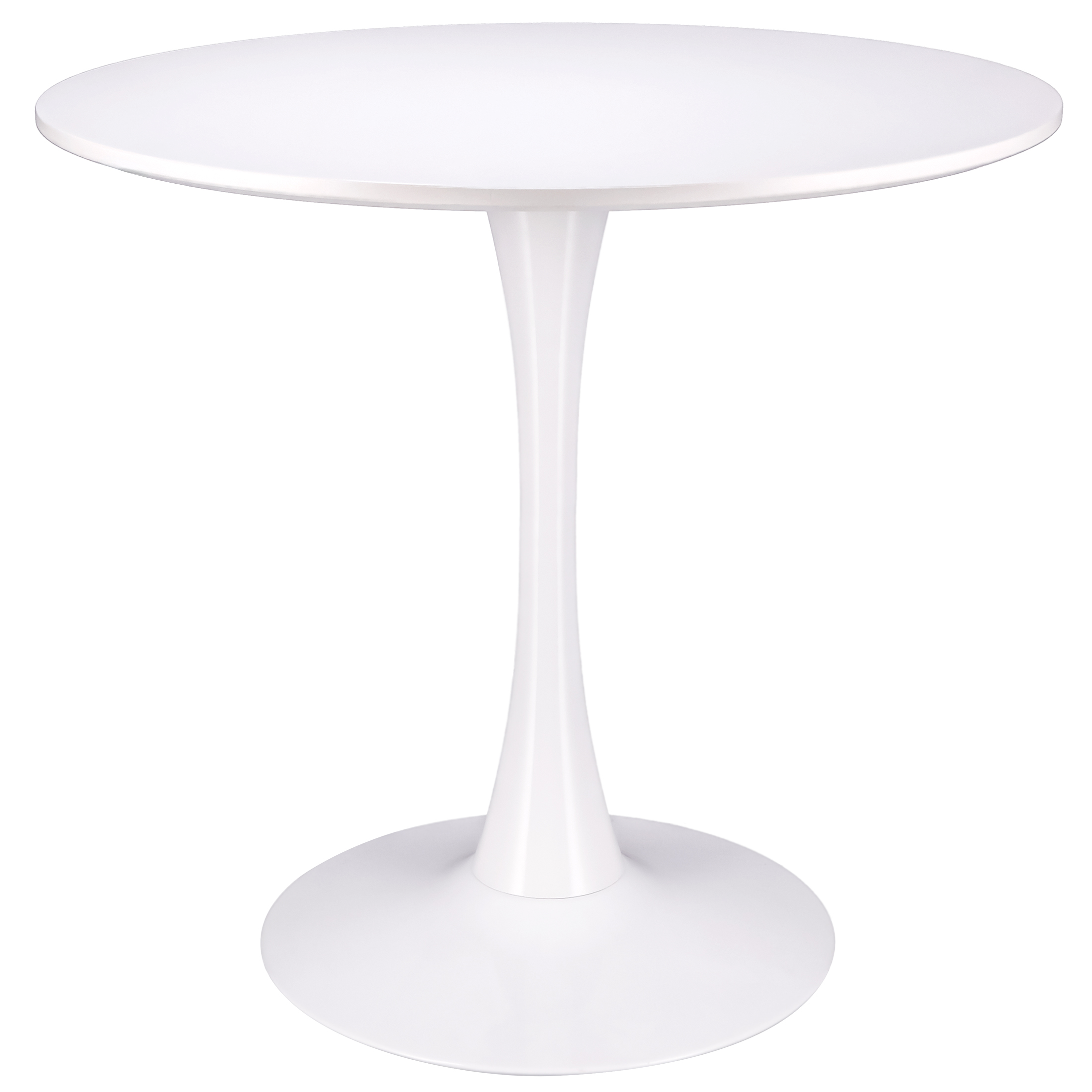 nowoczesny biały okrągły stół  do salonu jadalni kuchni