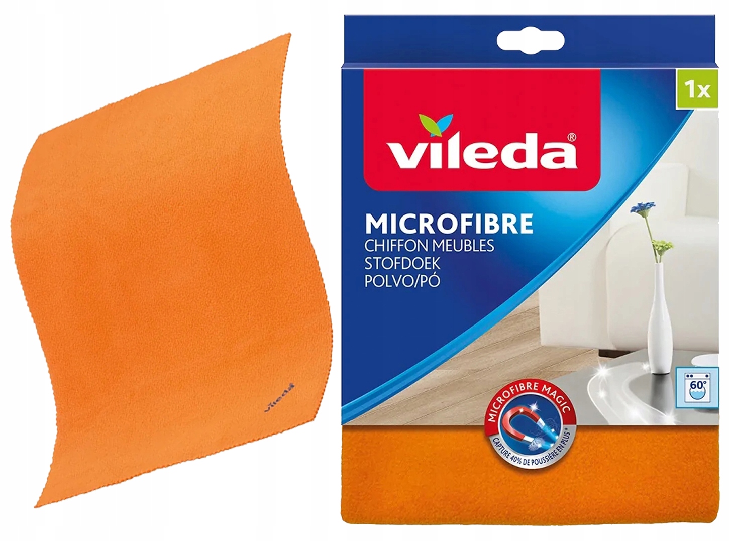 ściereczka do kurzu vileda z mikrofibry 1 szt.