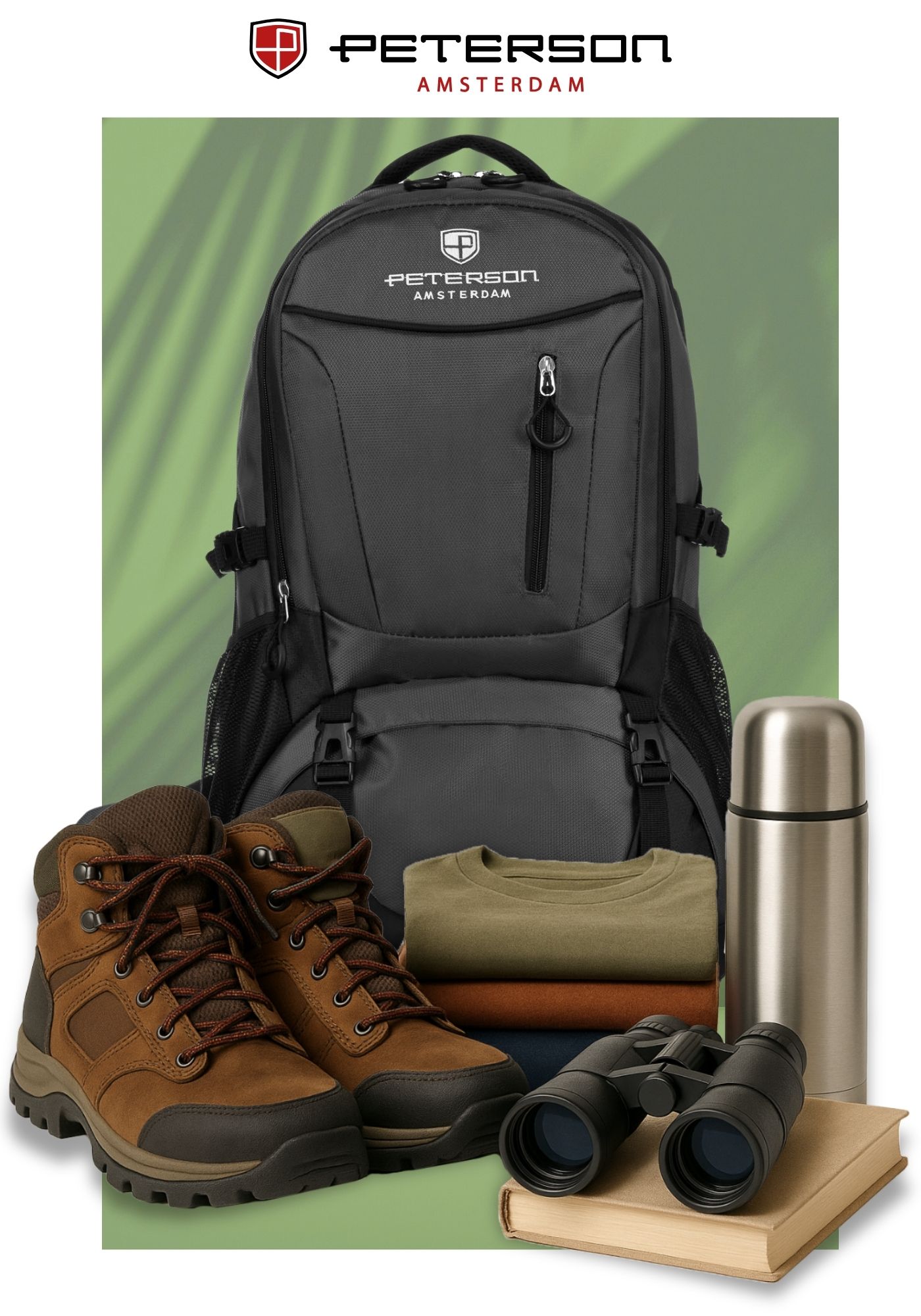 plecak ptn pwy-01-6232 black+gray