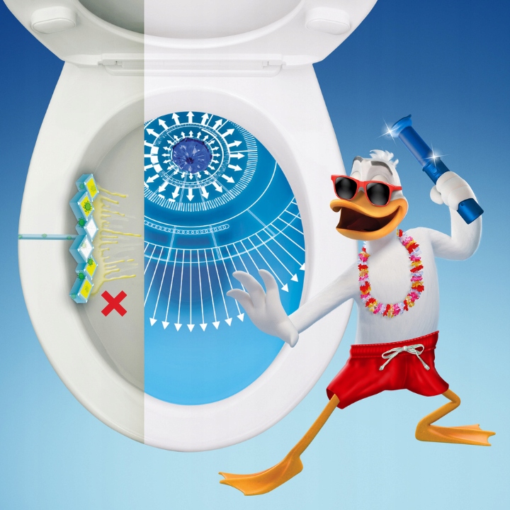 duck fresh discs marine - żelowy krążek do toalety 36ml + aplikator