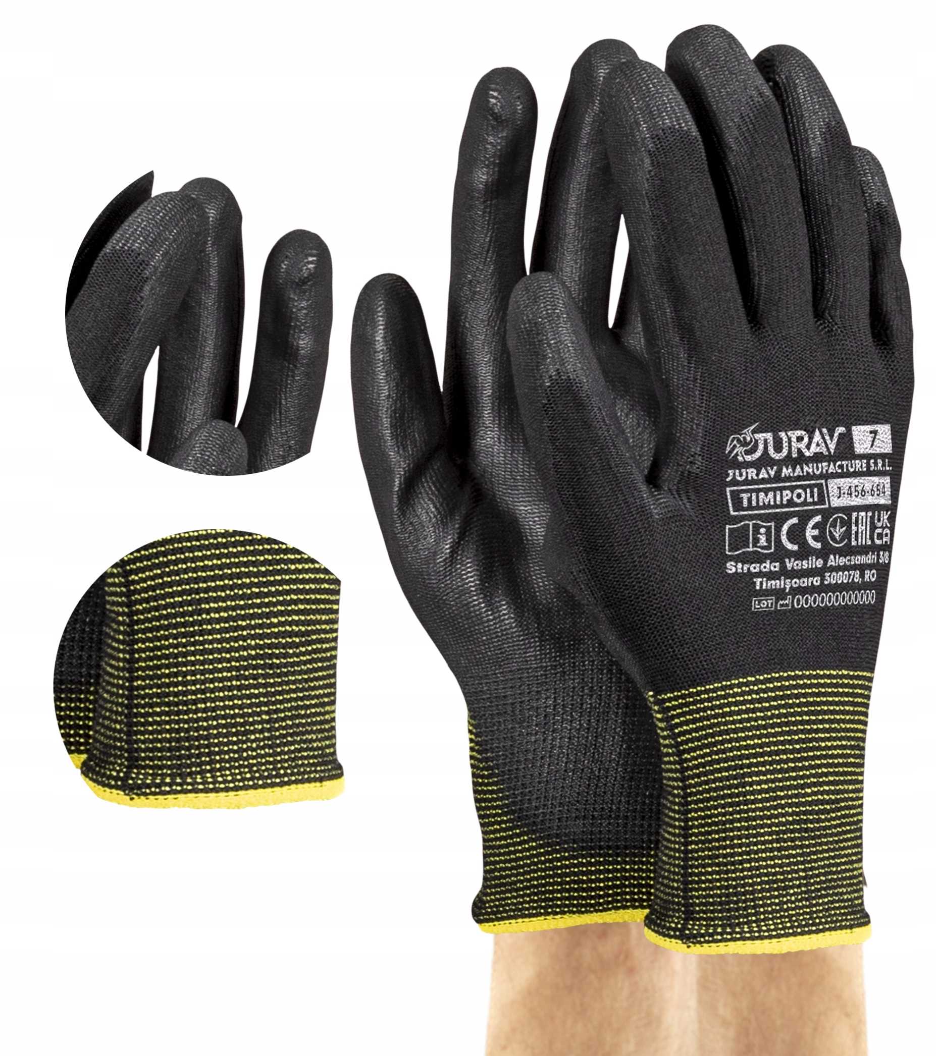 rękawice robocze czarne j-timipoli_bb7-s - 240 par
