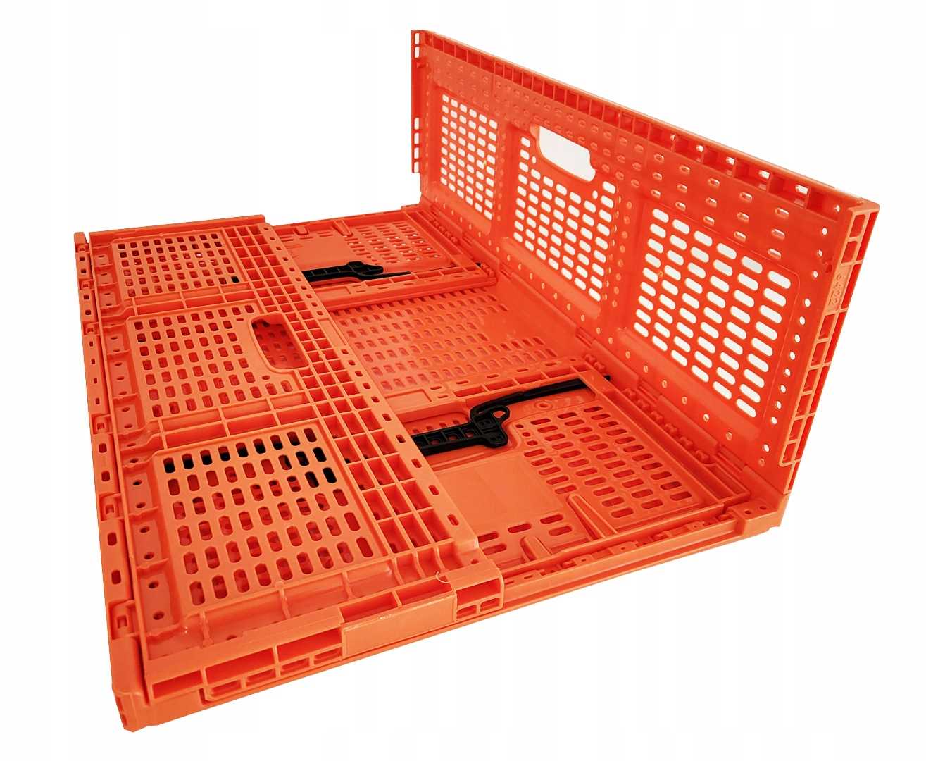 skrzynka składana 600x400x219mm pomarańczowa