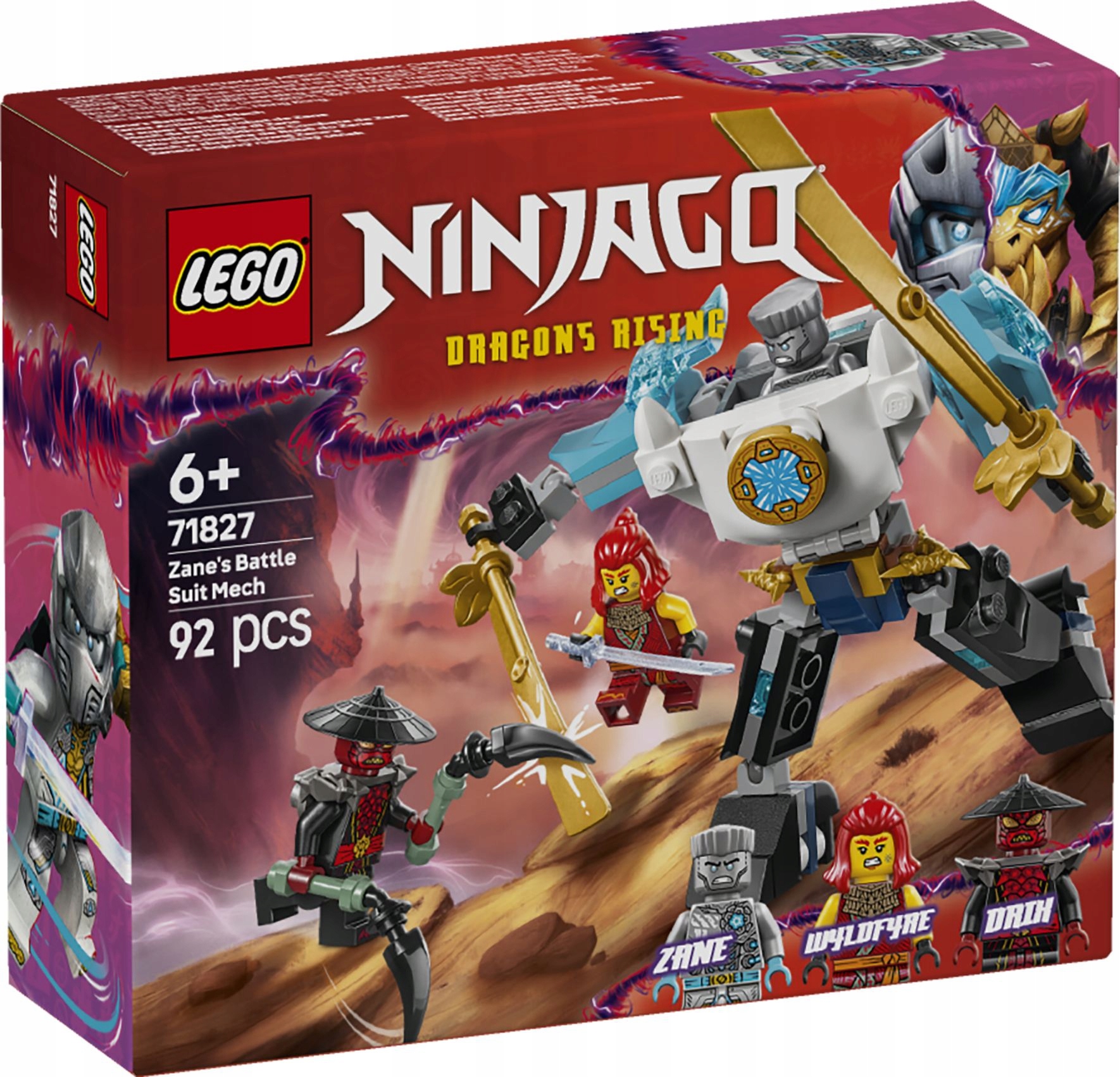 71827 - lego ninjago - mech w zbroi bojowej zane'a