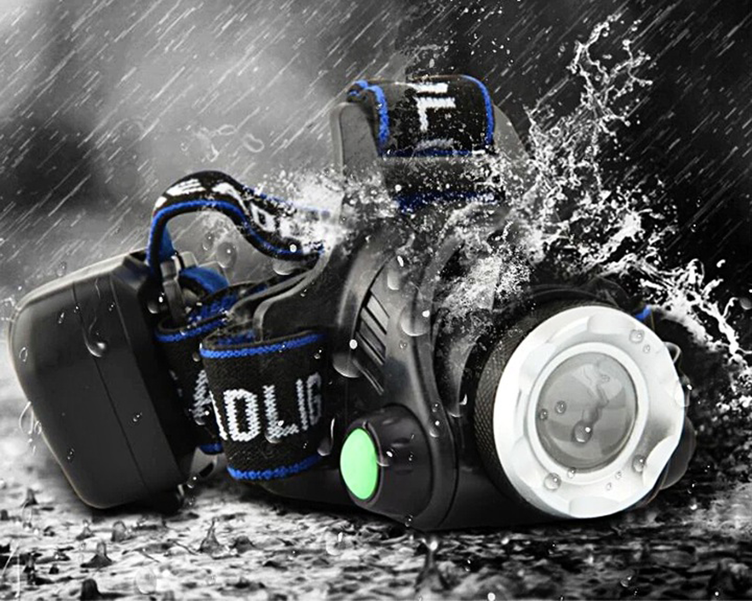 latarka czołowa led t6 zoom 2 akumulatorki