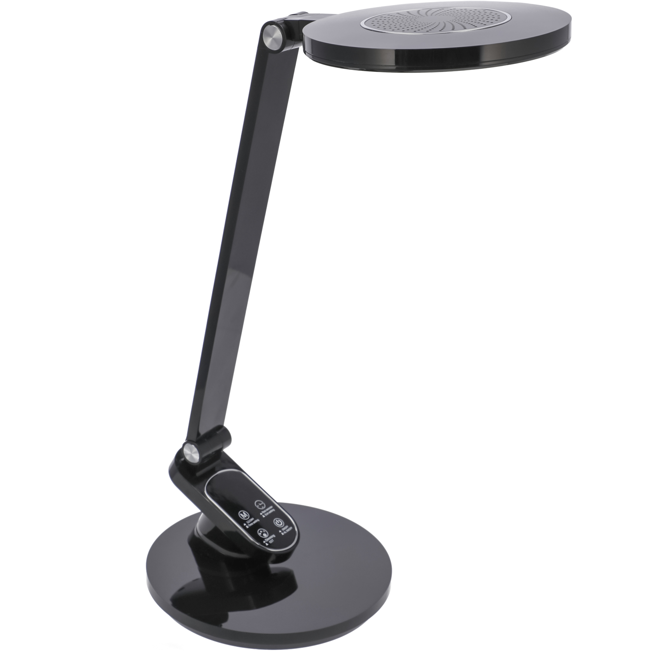 lampka biurkowa szkolna na biurko stołowa led trzy barwy do pracy z zegarem