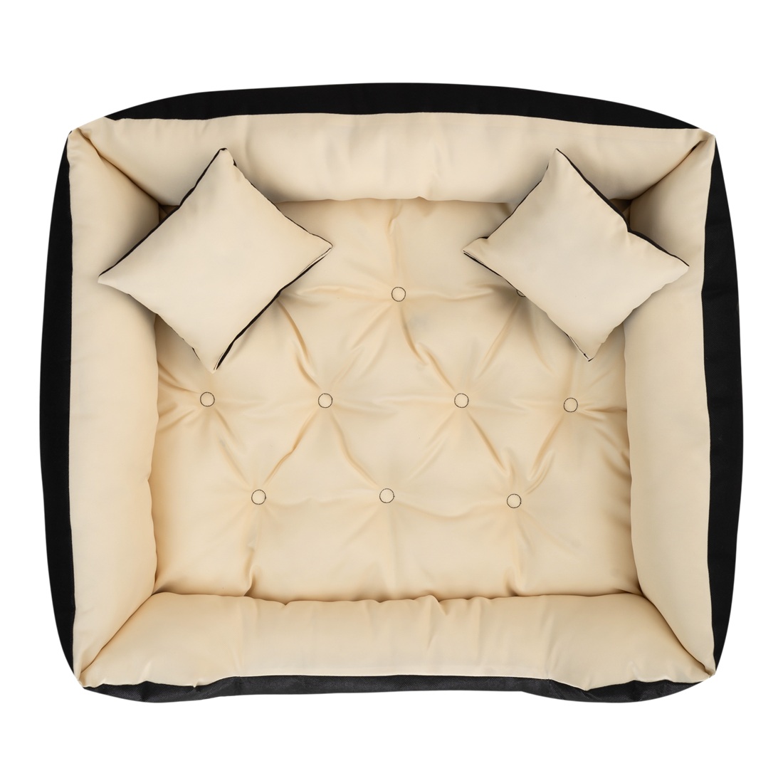 legowisko dla psa kojec ecco 55x45 cm wodoodporne beżowe