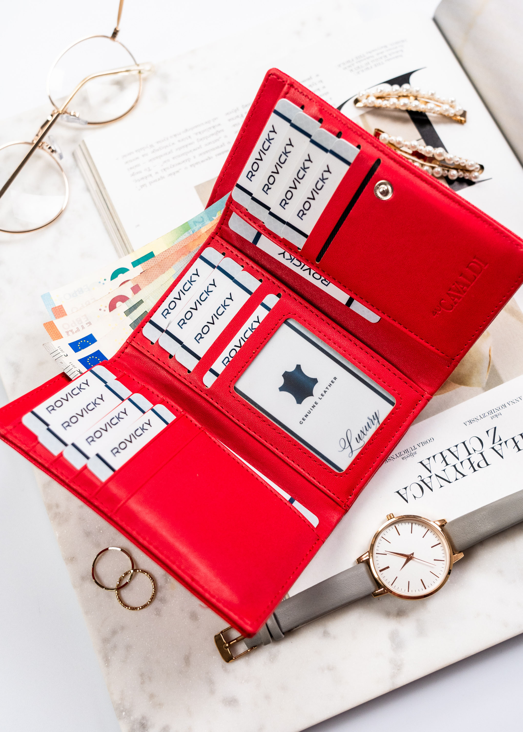 portfel damski pu gd29-sfk-7724 red