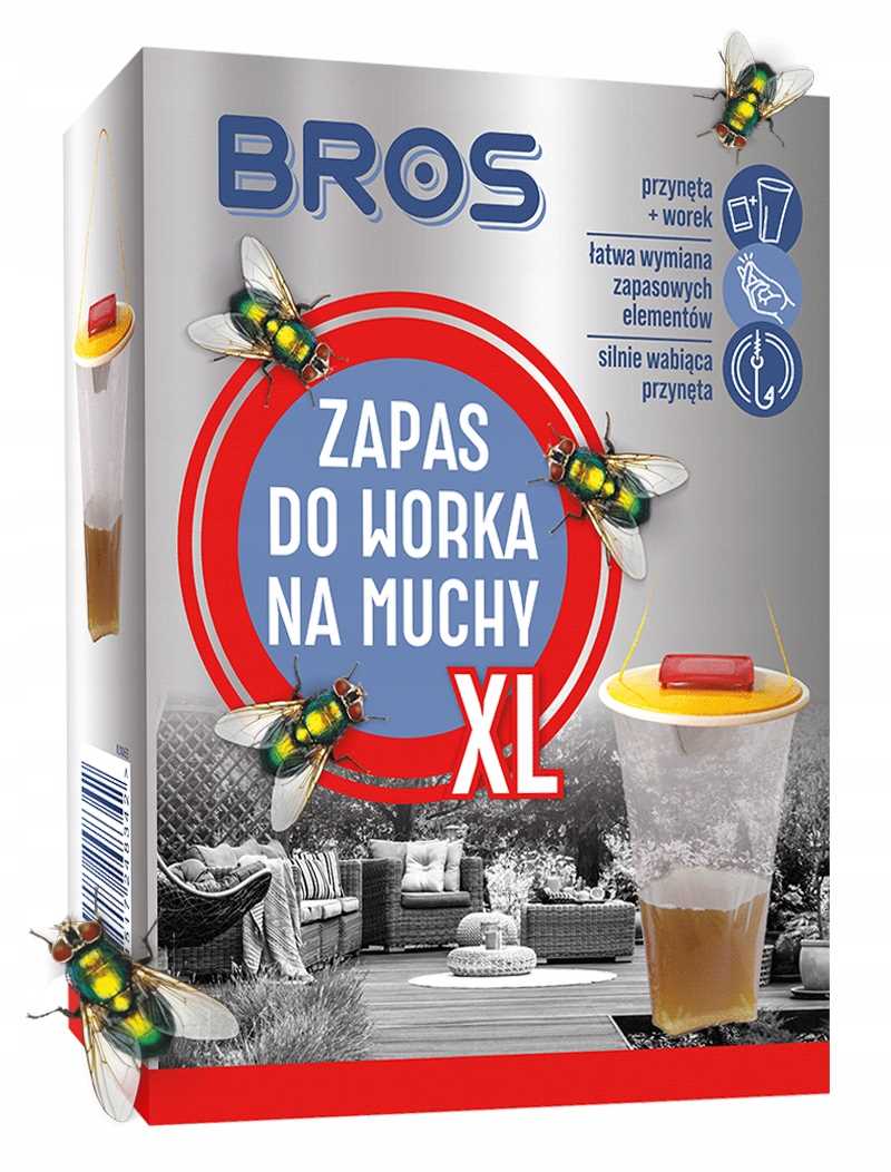 bros - zapas do worka na muchy xl - 1 szt.