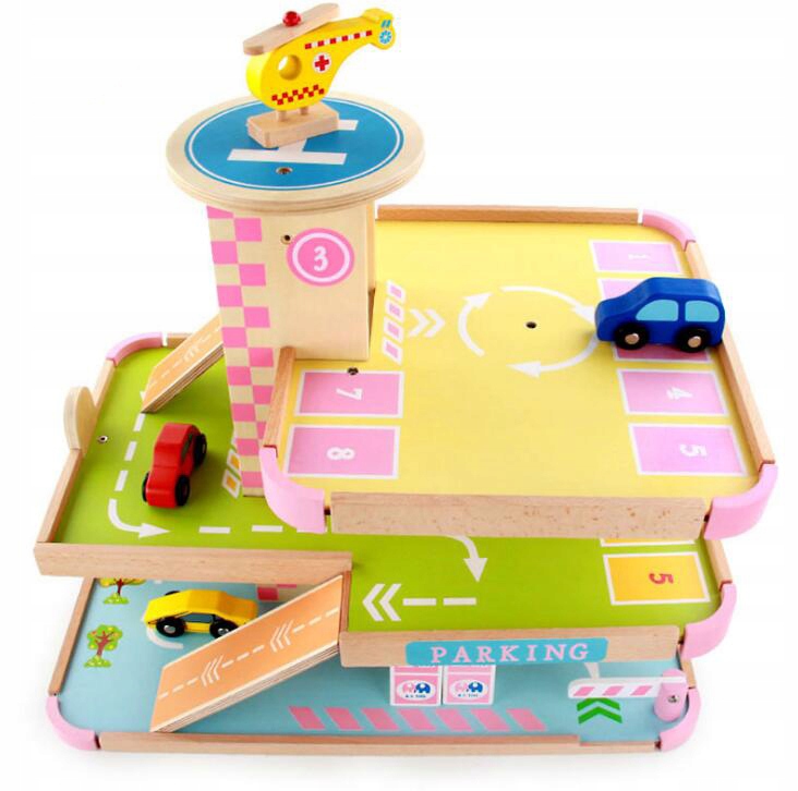 garaz parking z samochodami