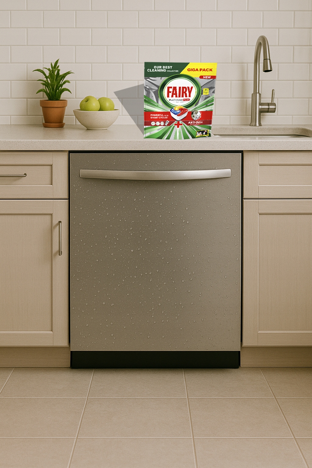 fairy kapsułki do zmywarki platinum plus all in one lemon 71 szt.