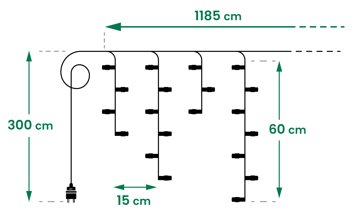 kurtyna led całoroczna sterowana aplikacją dekoracja świetlna 400 girlanda