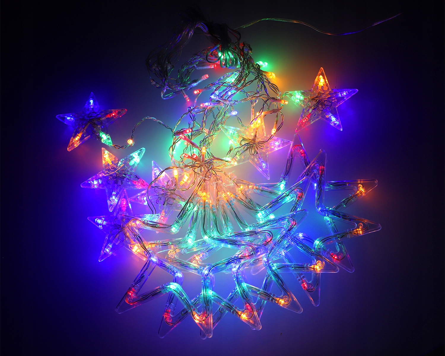 kurtyna świetlna 138 led zewnętrzne multikolor girlanda światełka