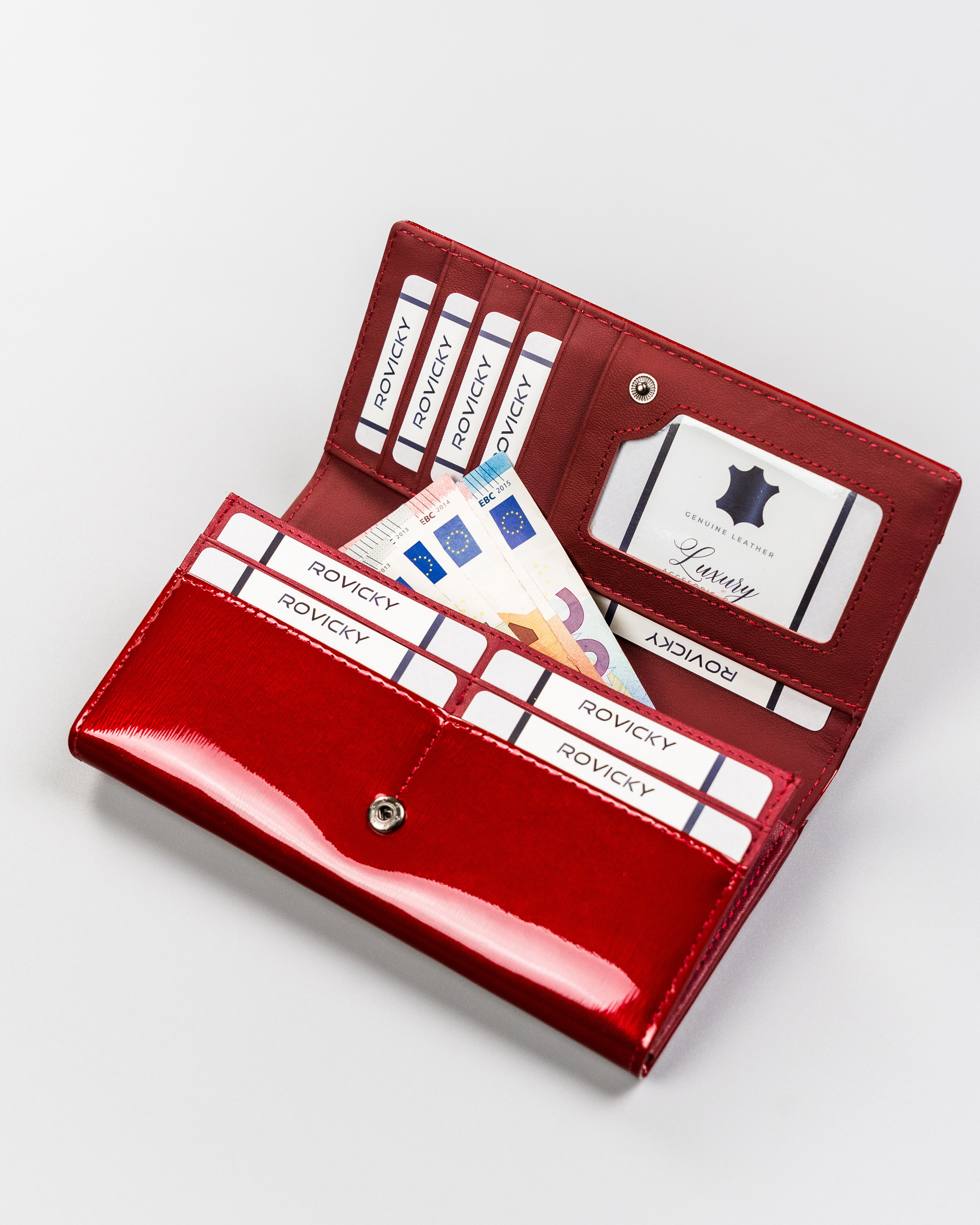 portfel damski skórzany h24-fo-2-sh9 red