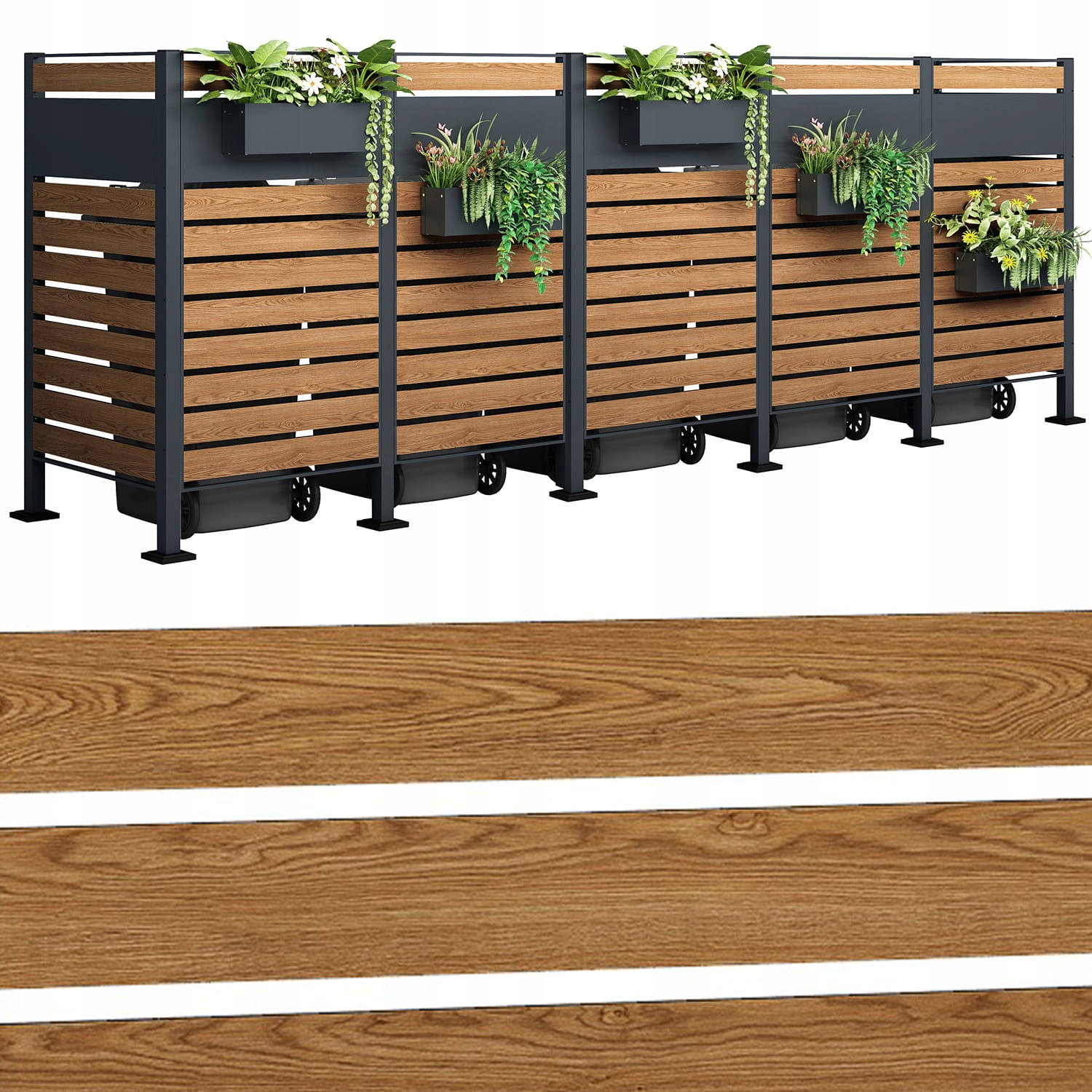 osłona kosza na śmieci zabudowa śmietnika schowek