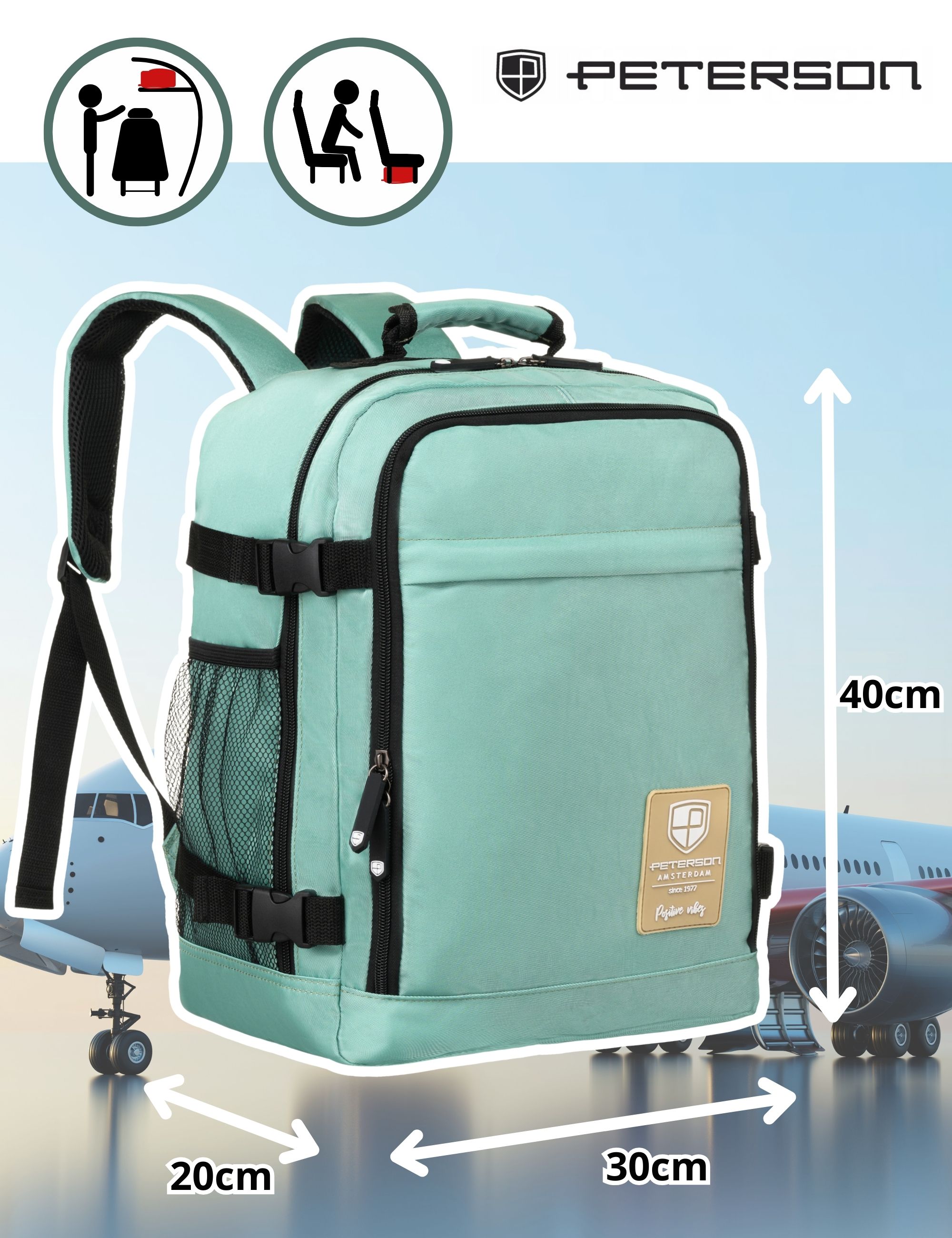 plecak ptn app-6677 turquoise