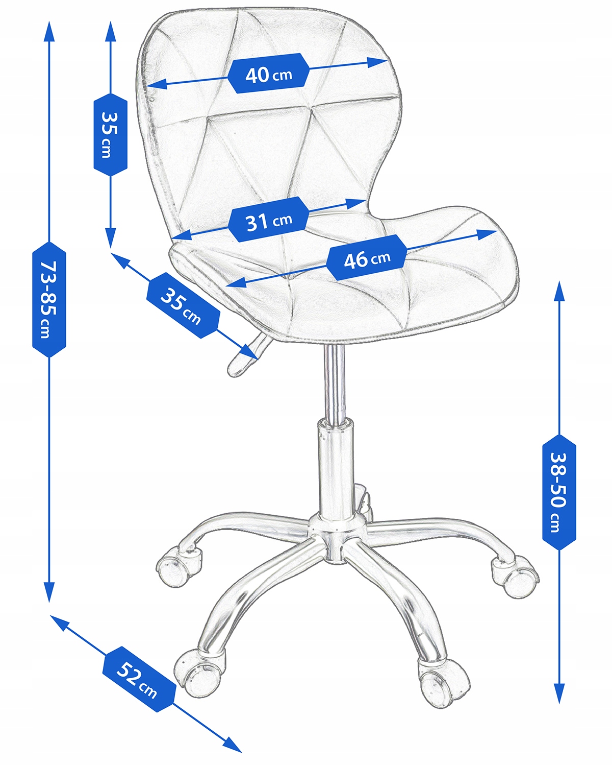 krzesło endo ekoskóra czarne (nowy kod)