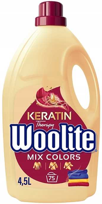 woolite colour keratin 4,5l/75 prań