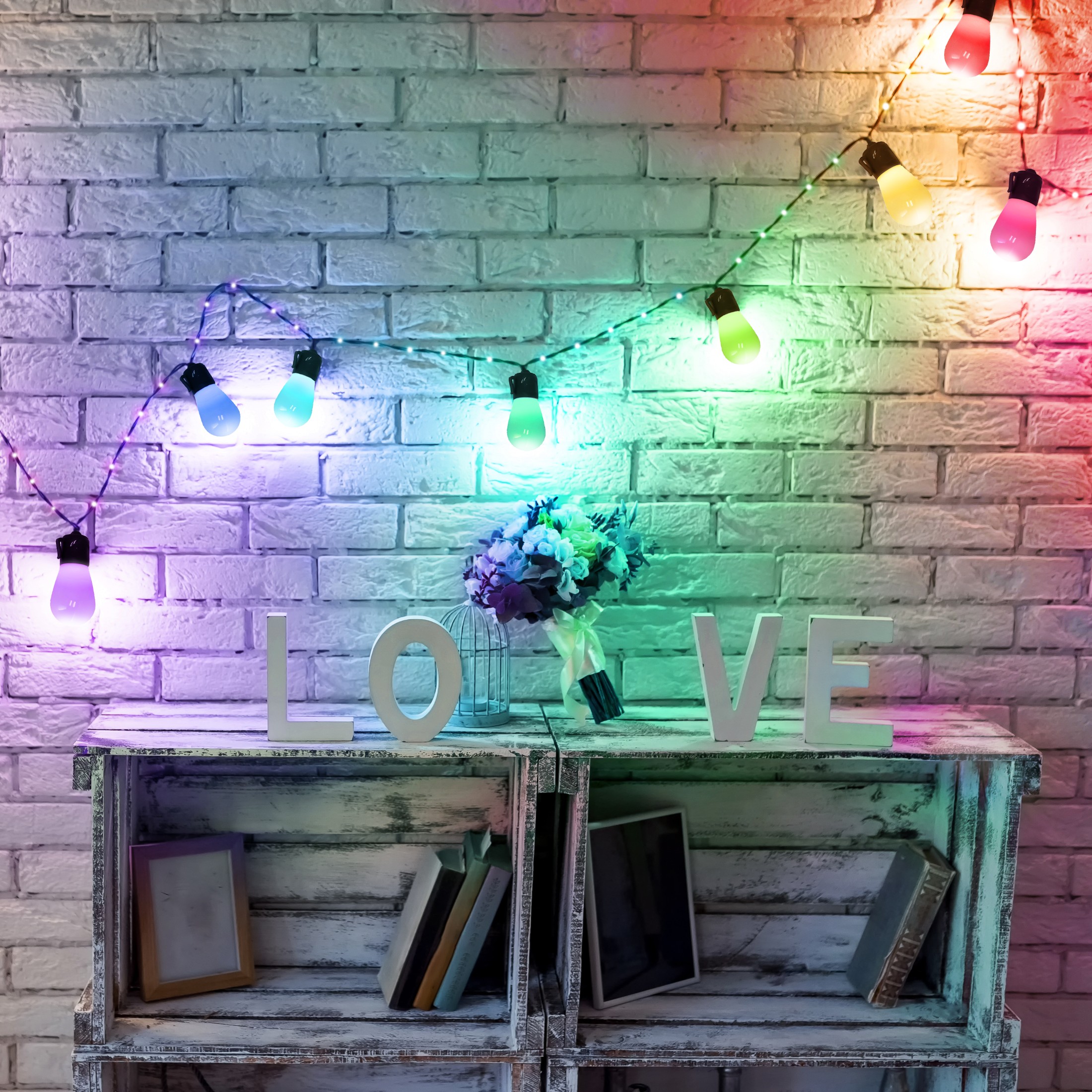 girlanda led sterowana 13,5m świetlna wielokolorowa smart z aplikacją tuya