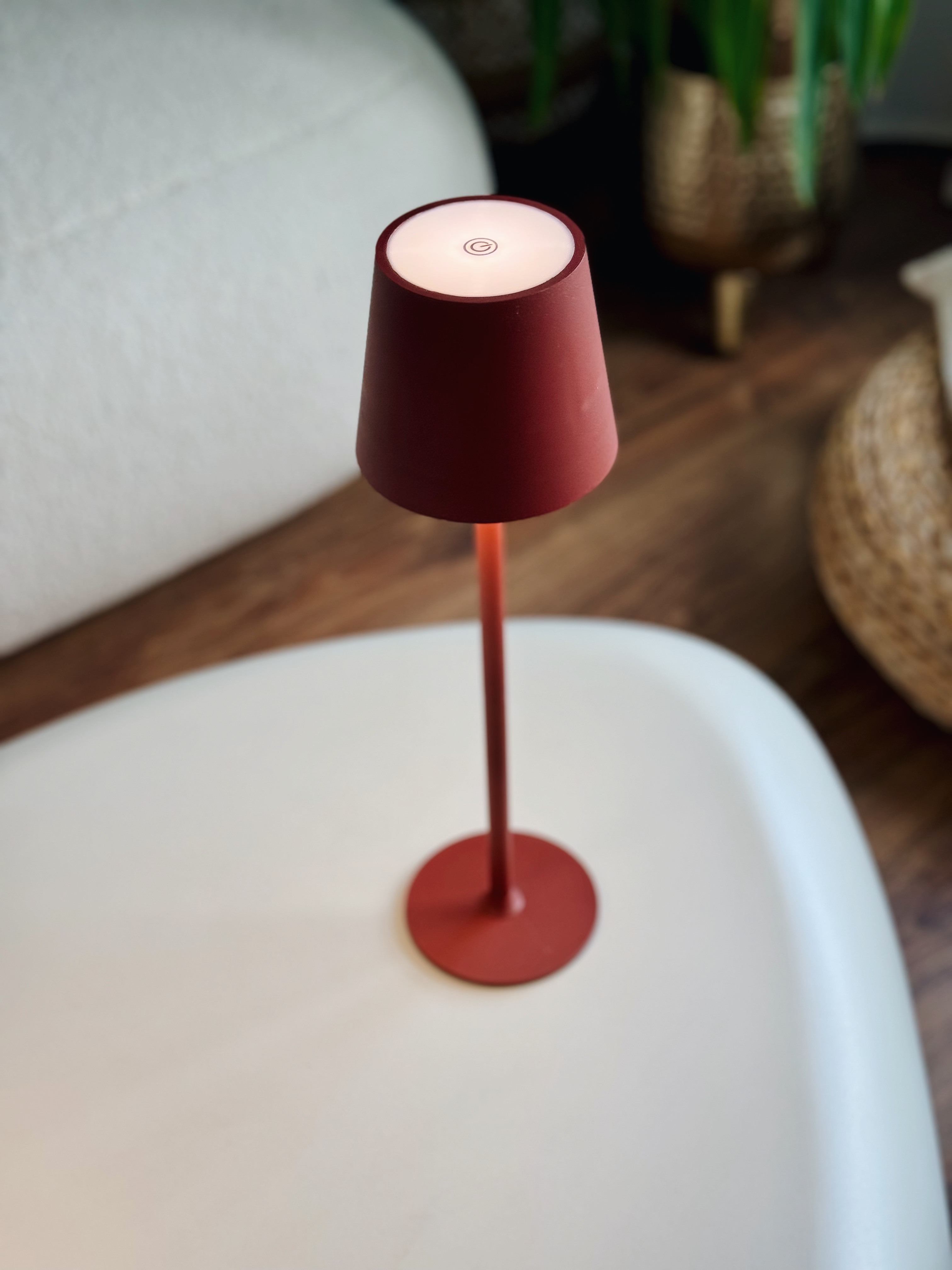 lampa led stołowa 38,5 cm bezprzewodowa 3 tryby dotykowa lampka nocna usb-c