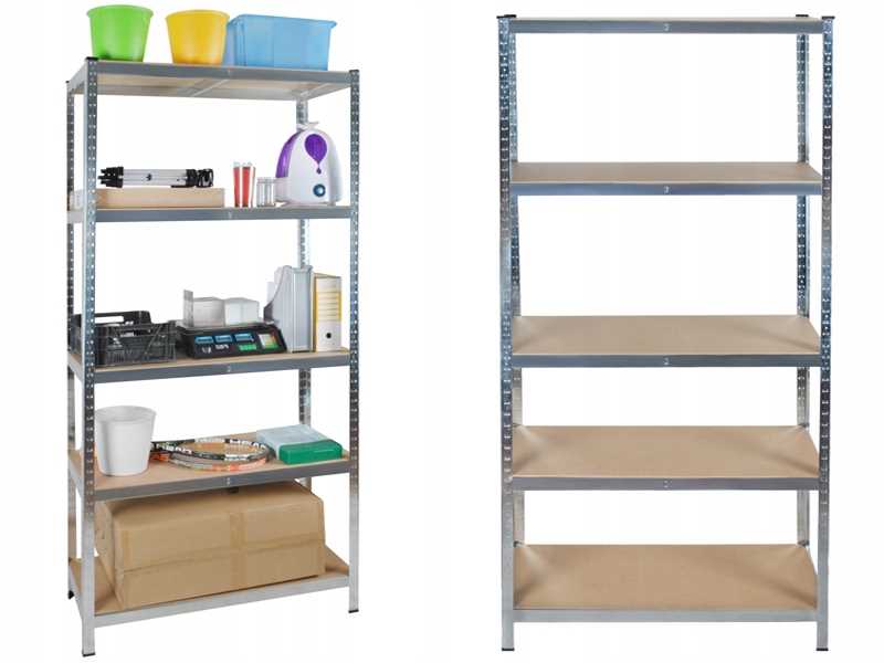 regał magazynowy 180x90x40 cm - 5 półek