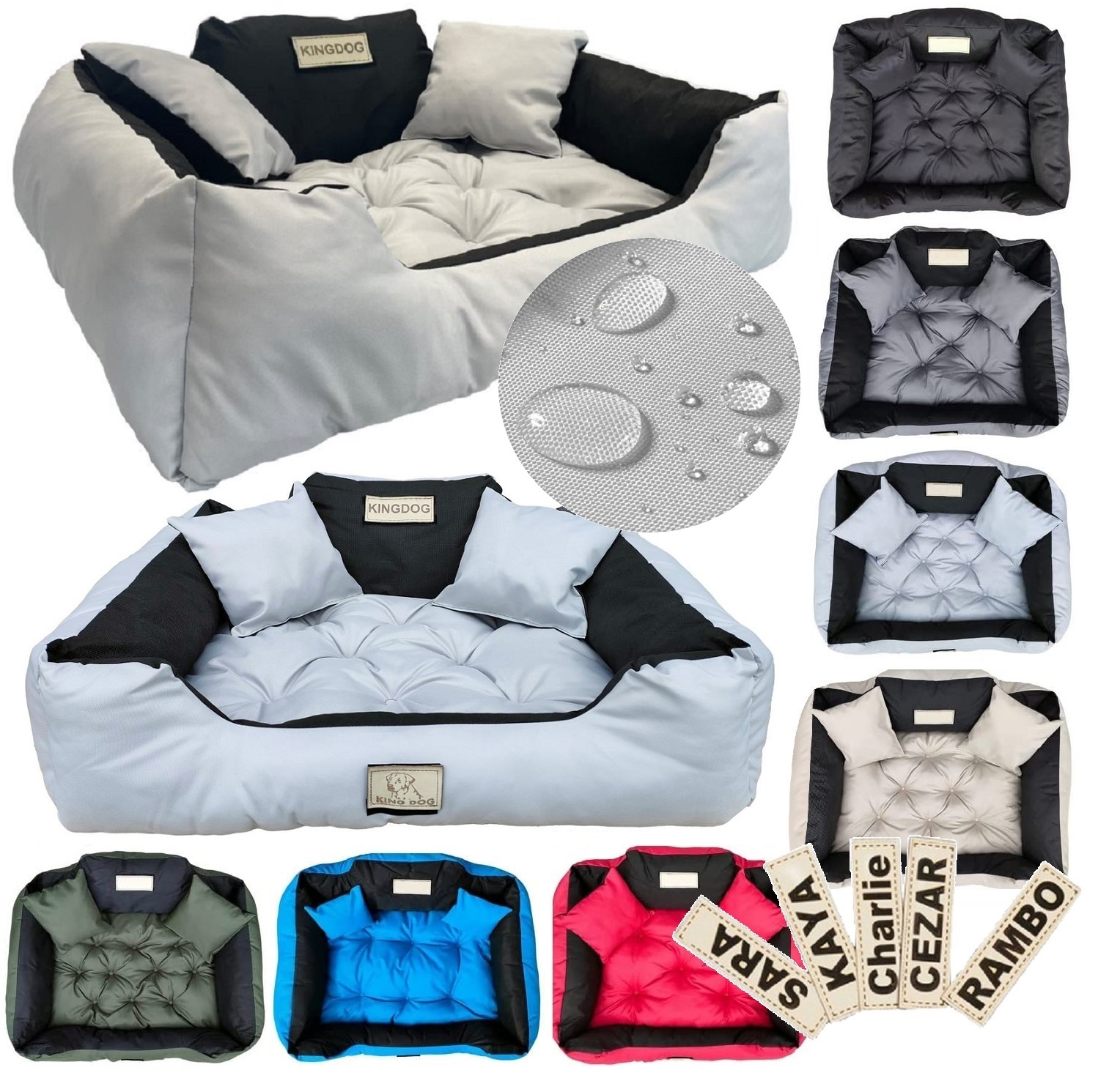 legowisko dla psa kojec kingdog 75x65 cm personalizowane wodoodporne