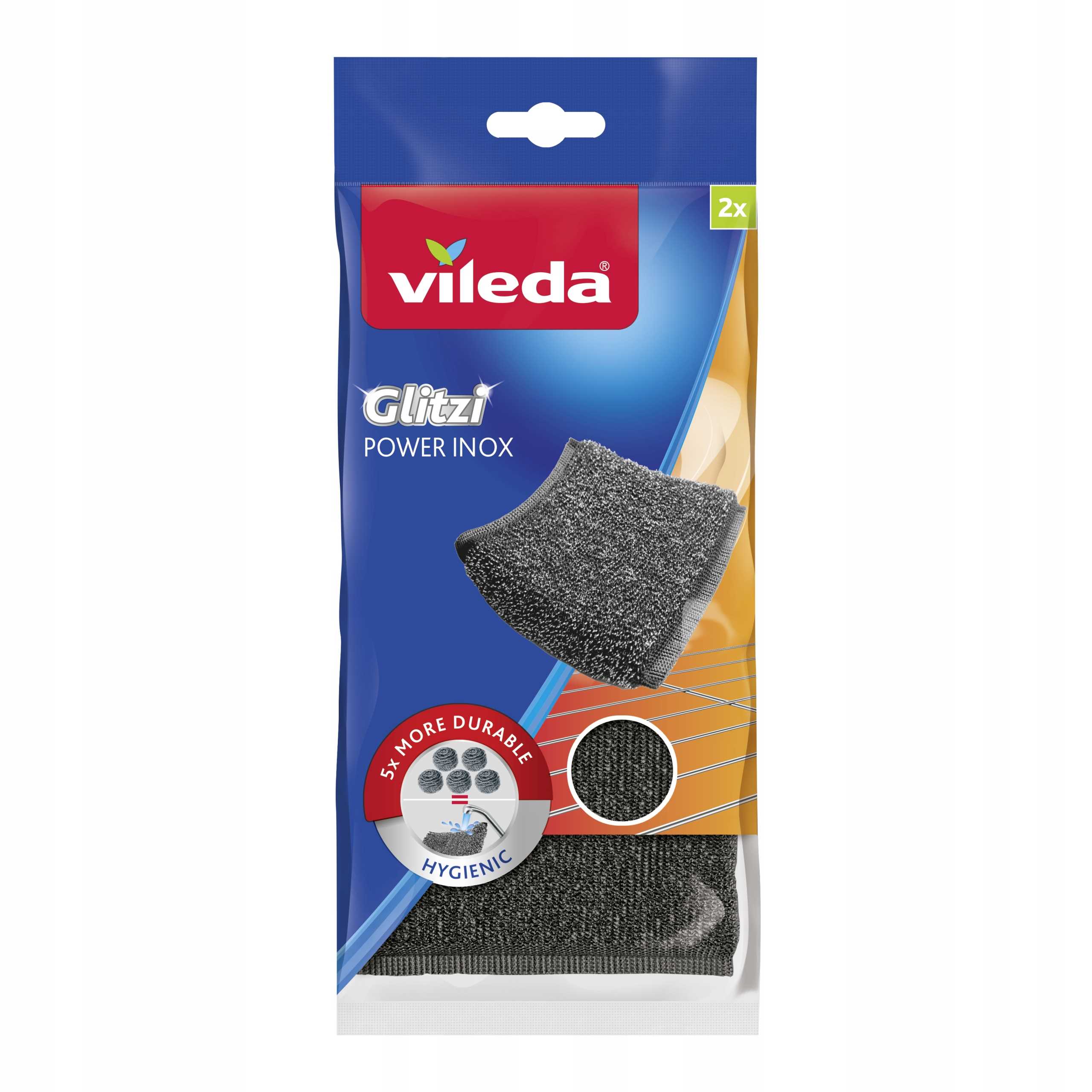 zmywak vileda glitzi power inox 2 szt.